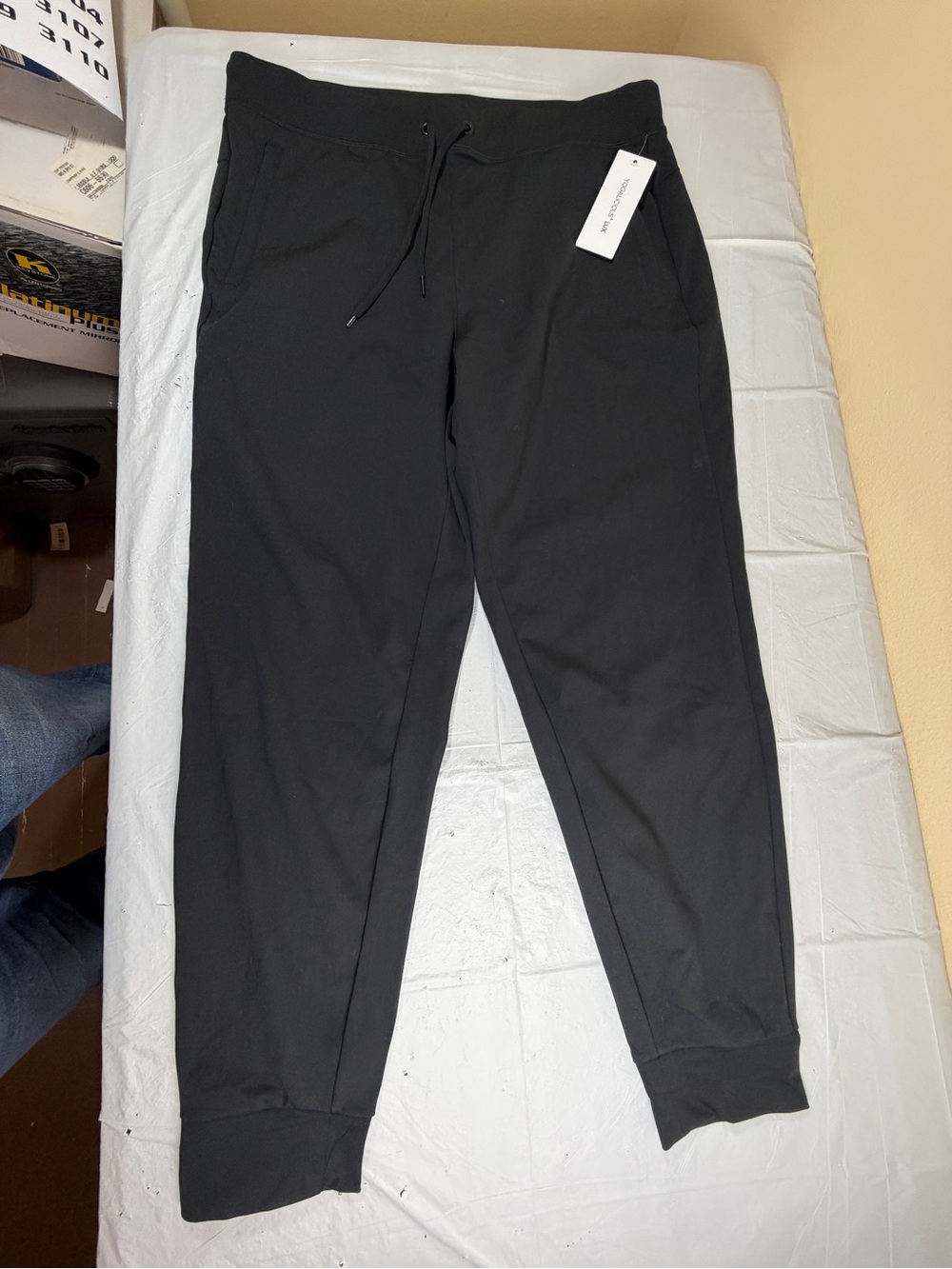 Yogalicious Black Drawstring Tapered Joggers
